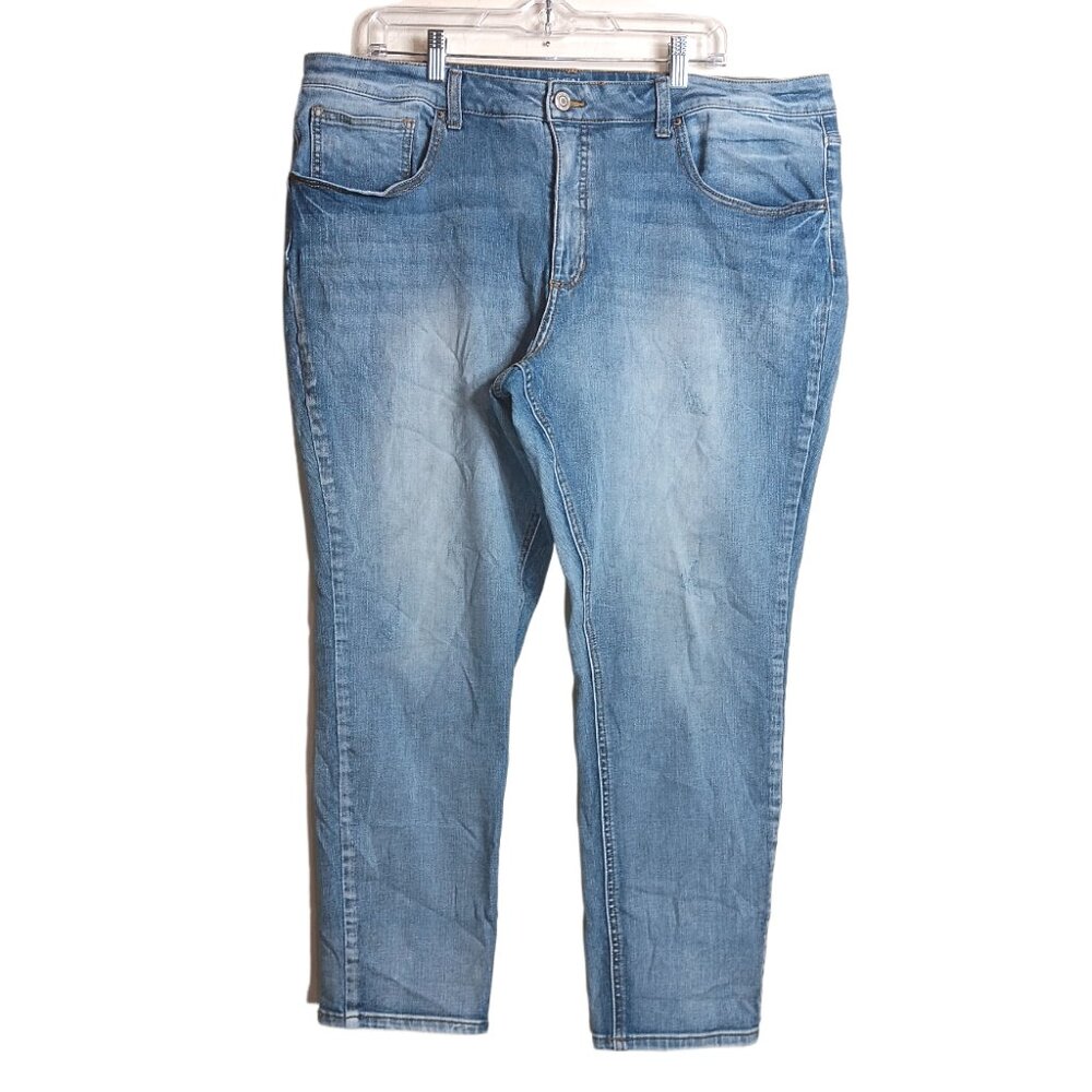 Time And Tru Skinny Jeans Womens 24 Light Wash High Rise Y2K Stretch Denim
